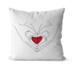 Capa de Almofada - "Coração de Boas-Vindas"