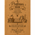 Caderno A6 em Cortiça Gravado – "Obrigado Professor"