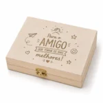 Caixa de Pinturas em Madeira Personalizada "Para o Amigo"