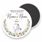 Íman de cerâmica personalizado para casamento
