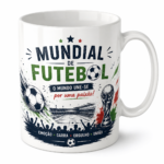 Caneca de Cerâmica Mundial de Futebol 2026 "Edição Garra e Orgulho"