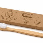 Escova de Dentes em Bambu Lembrança de Batizado