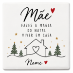 Íman de Natal em Cerâmica Personalizado com Nome